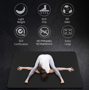 lot 111 image: CAMBIVO Large Yoga Mat (6x 4), Extra Wide TPE Mat for Men and Women, 13 &14 Thick Exercise Fitness Mat for Home Gym, Yoga, Pilates, Workout