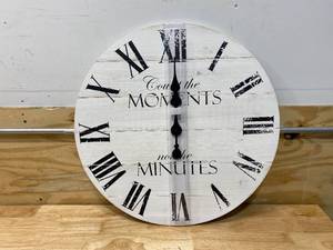 lot 16 image: Decorative Wall Clock (23 12 in diameter)