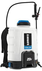 lot 18 image: HART 20-Volt Cordless 4 Gallon Backpack Chemical Sprayer Kit with Battery (2Ah) and Charger