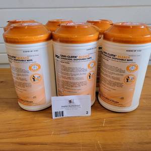 6 Pack Case of PDI Sani-Cloth Bleach Germicidal Disposable Wipes NEW IN BOX($140 Value)