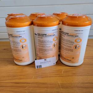 6 Pack Case of PDI Sani-Cloth Bleach Germicidal Disposable Wipes NEW IN BOX($140 Value)