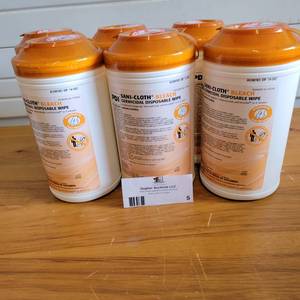 6 Pack Case of PDI Sani-Cloth Bleach Germicidal Disposable Wipes NEW IN BOX($140 Value)