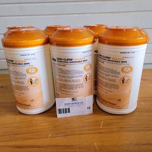 6 Pack Case of PDI Sani-Cloth Bleach Germicidal Disposable Wipes NEW IN BOX($140 Value)