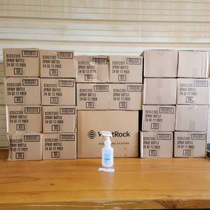 lot 64 image: 240 WestRock EcoLab 24oz Spray Bottles and Spray Tops BRAND NEW IN BOXES$1440 Value)
