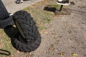 2 - Titan 489 XT ATV Tires on 4 Bolt Yamaha Rims