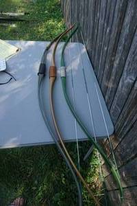 Lot of 3 Recurve Bows