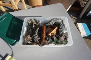 Lot of Camo Face Shields and Game Calls