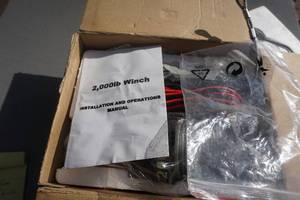 2000 lb ATV Side By Side Utility Winch