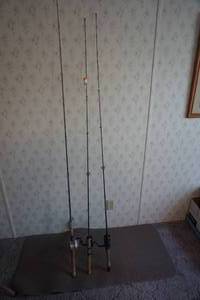 2 -  Bait Caster and 1 Spinning Fishing RodReel Combo Sets