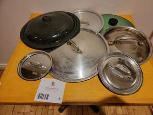 lot 61 image: Assorted Commercial Cooking Pot Tops