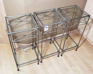 lot 43 image: Pier 1 Medici Side Tables Series