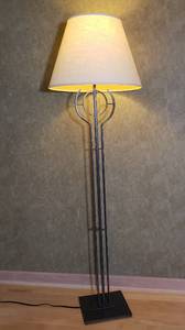 lot 100 image: Modern Steel Floor Lamp