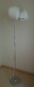 lot 121 image: Modern Two Light Adjustable Floor Lamp