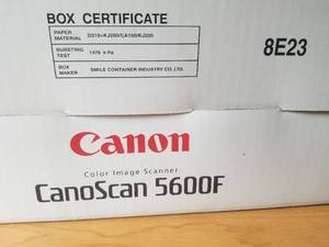 lot 62 image: Canon CanoScan 5600F Scanner