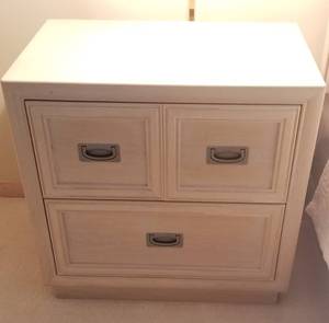 lot 128 image: Stanley Whitewash Nightstands