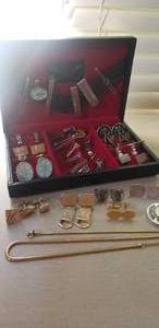lot 171 image: Mens Vintage Cufflinks and Tie Tack Collection