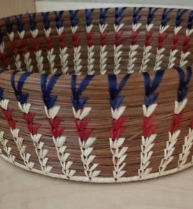 lot 69 image: Native American Pine Straw Basket
