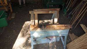 lot 35 image: Antique Home Made Saw Horses, ETC.