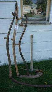 lot 57 image: Vintage Sickle Or Scythe & A Vintage Pick Axe