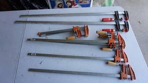 lot 134 image: Nine Bar Clamps