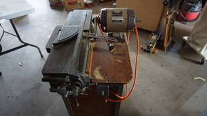 lot 171 image: Craftsman 1 HP Capacity Motor-Model #115.19310 Jointer (Free Sawdust Included) On Casters