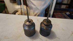 lot 189 image: Two Vintage Our Own Hardware Oil Cans