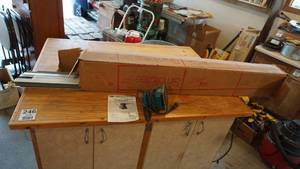 lot 251 image: Makita Finishing Sander--Model #B04510 --Box Full Of Suspended Ceiling Cross T