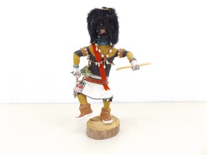 lot 11 image: Artist Signed B. Begay 14 Pueblo Hopi Indian Kachina Chakwaina