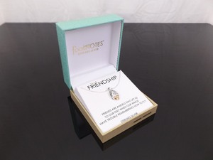 lot 55 image: NEW .925 Sterling Silver Friendship Pendant Necklace