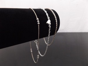 lot 58 image: 3 - .925 Sterling Silver Various Styles and Lengths Bracelets