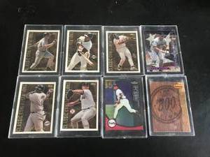 lot 33 image: 8 Different Baseball Stars Cards