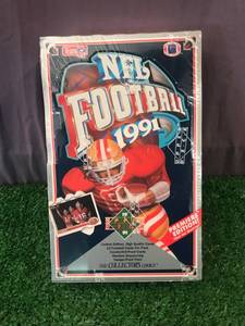 lot 65 image: 1991 Upper Deck Football Factory Sealed Box