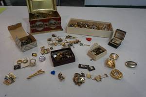 Mens cuff links, tie accessories, pins & more