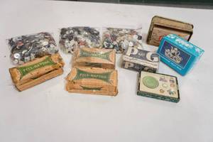 Vintage buttons, soap & more