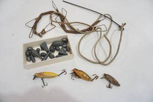 Vintage fishing supplies