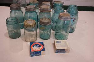 Vintage canning jars