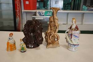 Figurine, bookends, bell & more