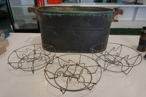 Canning jar racks and boiler