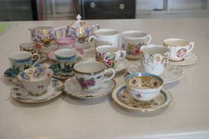 Teacups and saucers