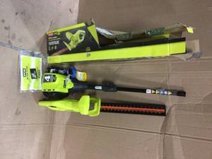 ONE 18V 18 in. Cordless Battery Hedge Trimmer with 1.5 Ah Battery and Charger by RYOBI Customer Returns See Pictures