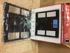Digital Glass Body Fat, Water and Muscle Mass Scale by Escali Customer Returns See Pictures