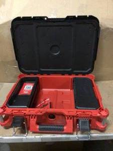 PACKOUT 22 in. Medium Red Tool Box with 75 lb. Weight Capacity by Milwaukee Customer Returns See Pictures