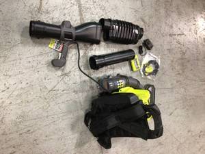 40V Whisper Series 145 MPH 625 CFM Cordless Battery Backpack Leaf Blower with (2) 5.0 Ah Batteries and (1) Charger by RYOBI Customer Returns See Pictures