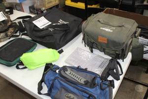 lot 1154 image: Lot of (6) Bags  - Plano Soft Side Camera Bag, Cabelas Camera Bag, Laptop Bag, Black Carry Bag