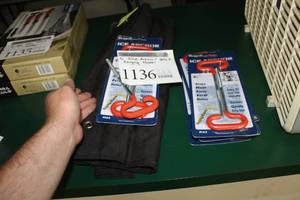 lot 1136 image: Lot of (5) Shappell Ice Anchor Sets  - Hanging Holder