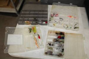lot 1133 image: Lot of (4) Fishing Tackle Organizer Cases  - Fishing Lures