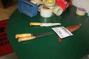 lot 1129 image: Lot of (3) Fish Filet Knives