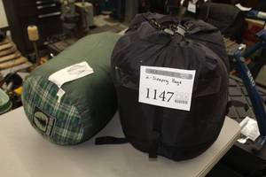 lot 1147 image: Lot of (2) Sleeping Bags  - Nebo Sports, Black Pine Sports