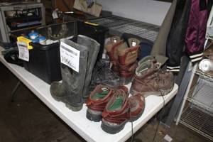 lot 1066 image: Lot of (5 Pair) Boots, Waders