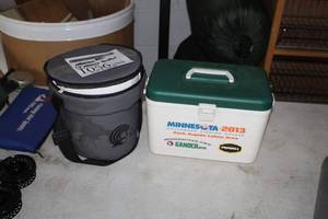 lot 1056 image: Lot of (2) Bait Buckets